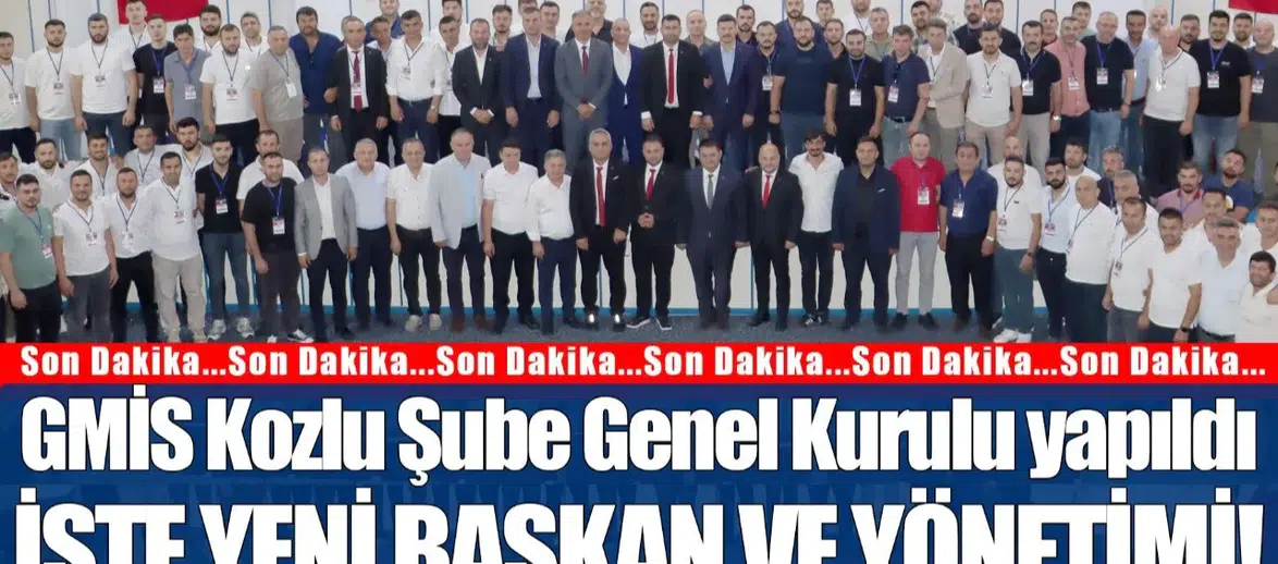 Kozlu'da GMİS Genel Kurulu Gerçekleştirildi