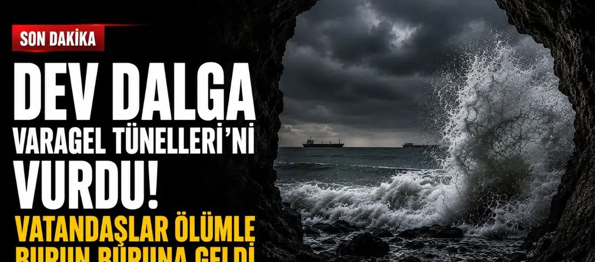 Zonguldak'ta Varagel Tünelleri'ne dalga vurdu, vatandaşlar son anda kurtuldu