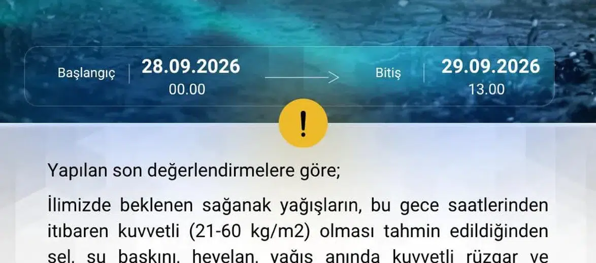 Zonguldak için kuvvetli sağanak yağış uyarısı: Sel ve heyelana dikkat