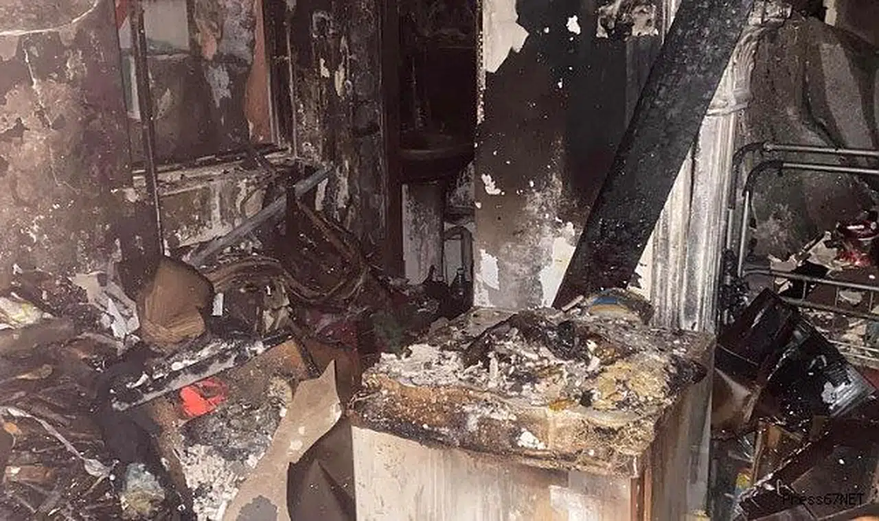 Alevlerin arasında feci şekilde hayatını kaybetti