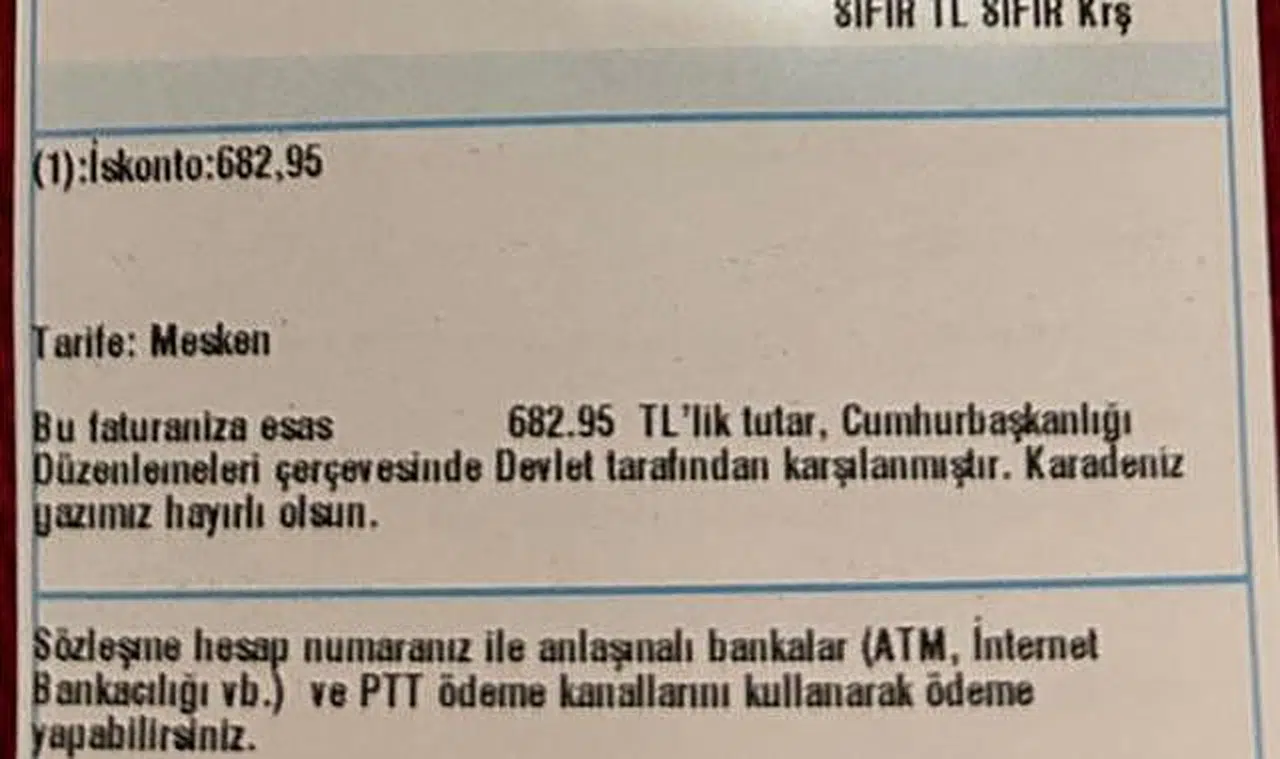 Ve ilk doğalgaz faturalarında '0' rakamı göründü!