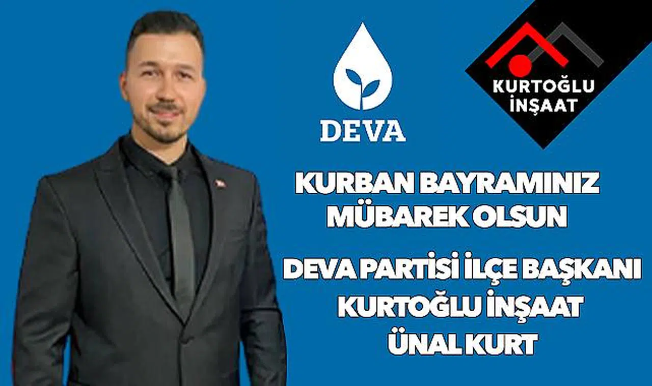 DEVA Partisi Çaycuma İlçe Başkanı Ünal Kurt, Kurban Bayramı'nı kutladı