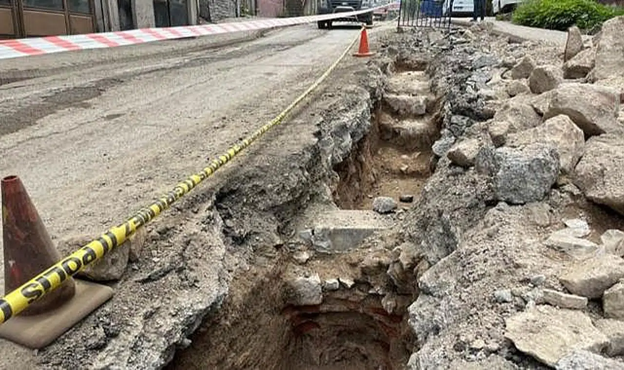 Doğalgaz kazılarında tarihi yapılara rastlandı