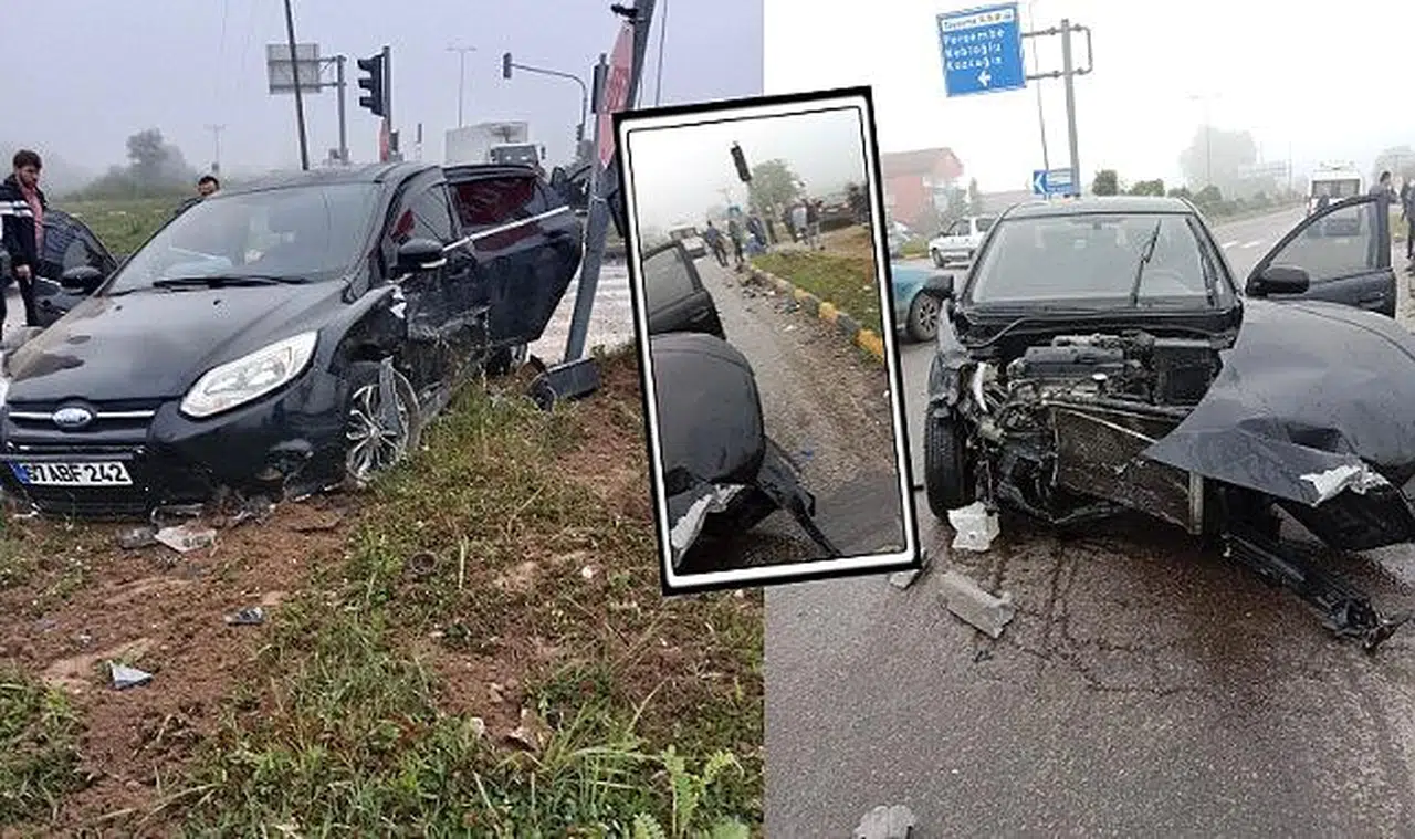 Kavşakta çarpıştılar: 1'i ağır 6 yaralı