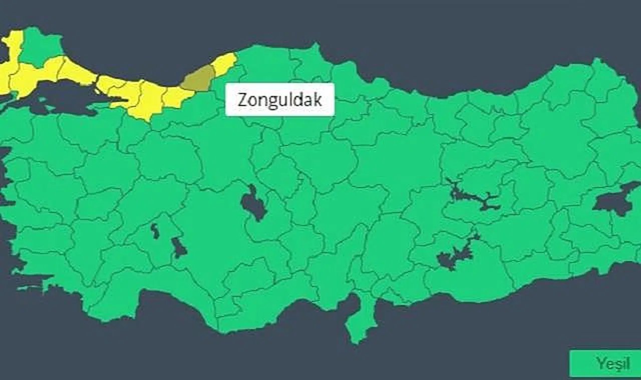 Meteoroloji'den Zonguldak için sarı kodlu uyarı!