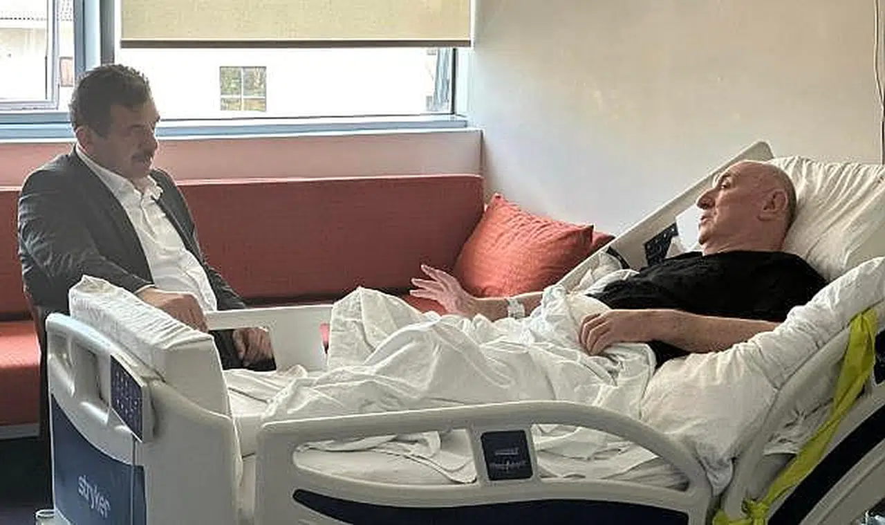 Muammer Avcı'dan Necati Akdeniz'e geçmiş olsun ziyareti