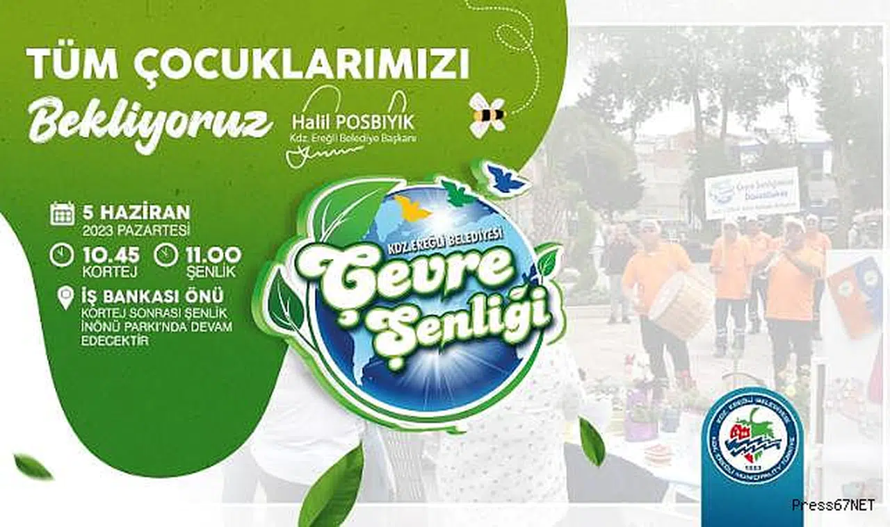 Şenliğe davet var, "Pazartesi Günü, Çevre Şenliği’ne Davetlisiniz"