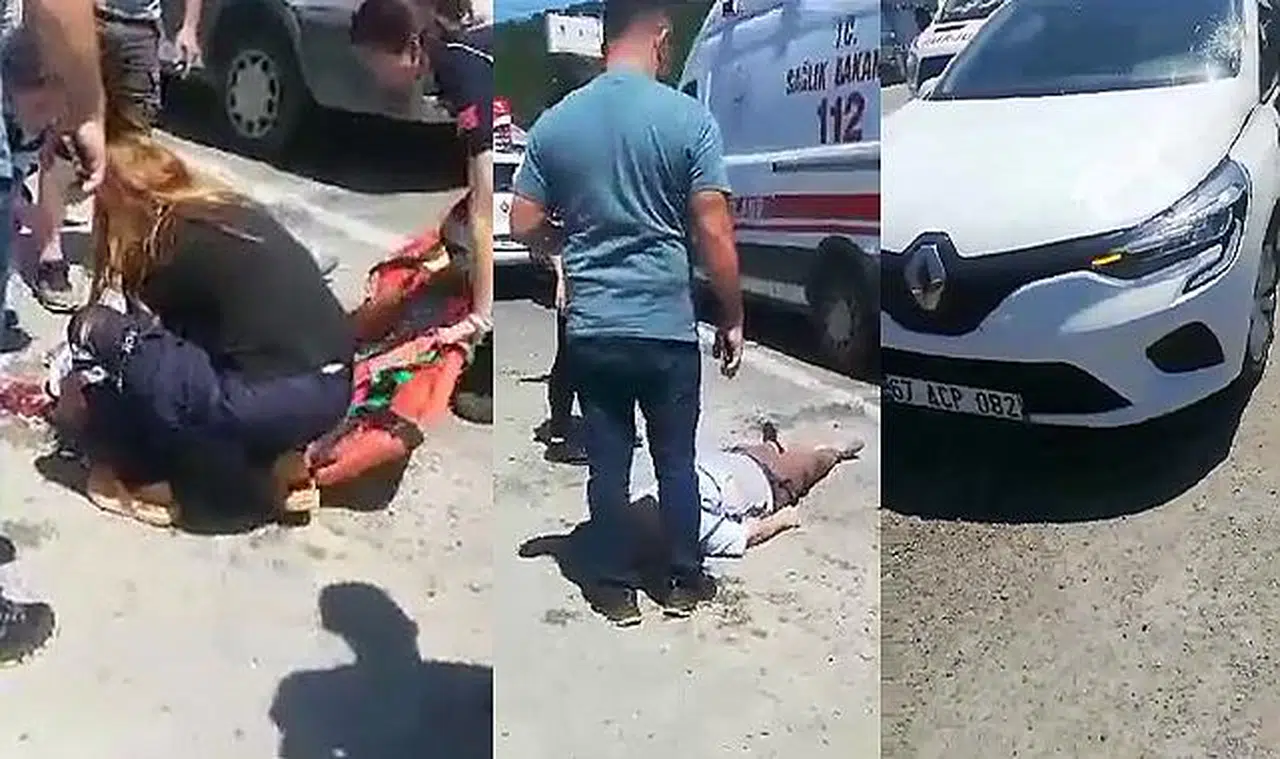 Yolun karşısına geçmek istedi, yaşam savaşı veriyor!