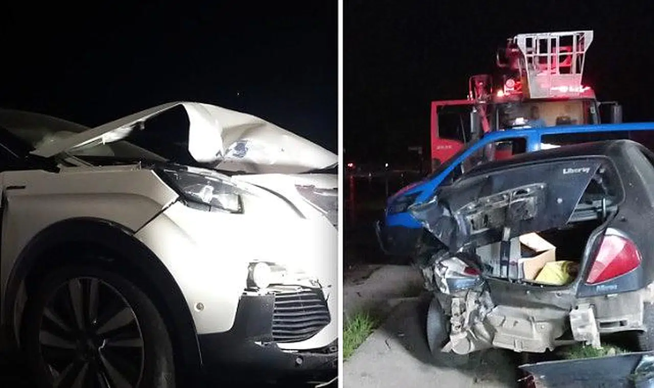 Alkollü sürücü önündeki araca çarparak durabildi