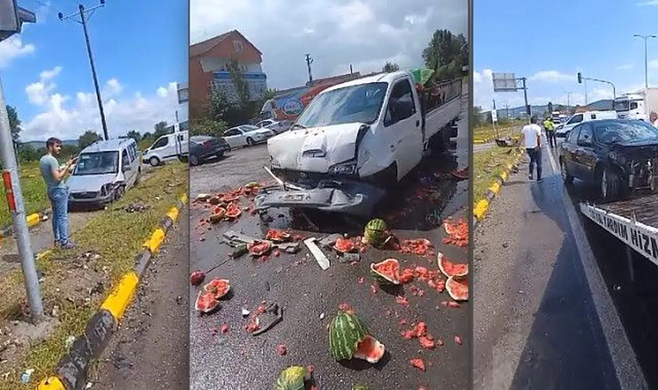 Aynı kavşakta ışık ihlali ve zincirleme kaza yaşandı:5 yaralı