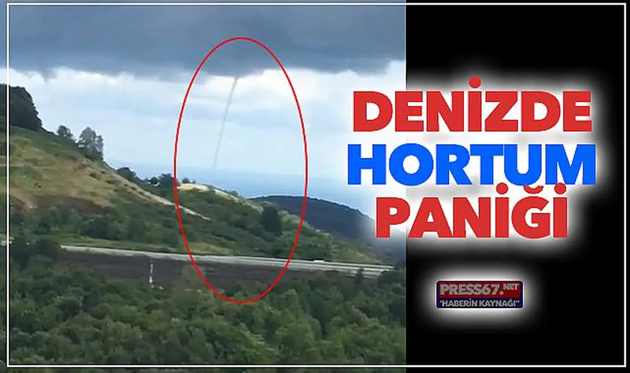 Denizde hortum paniği!
