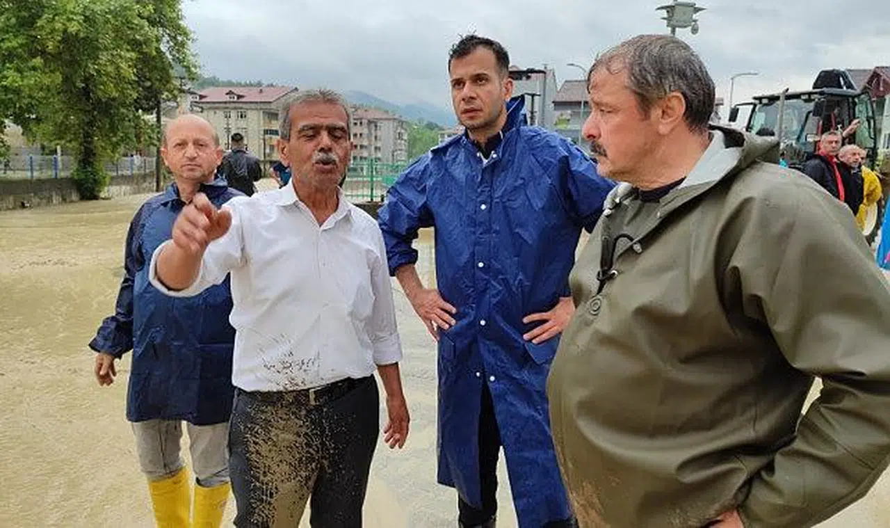 Gökçebey ilçesinde sel izler bıraktı