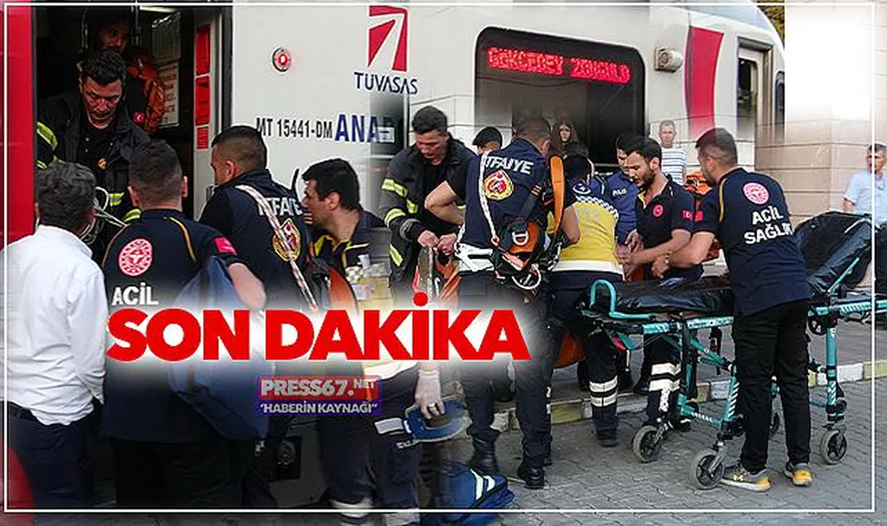 Kayalıklardan düştü imdadına yolcu treni yetişti!