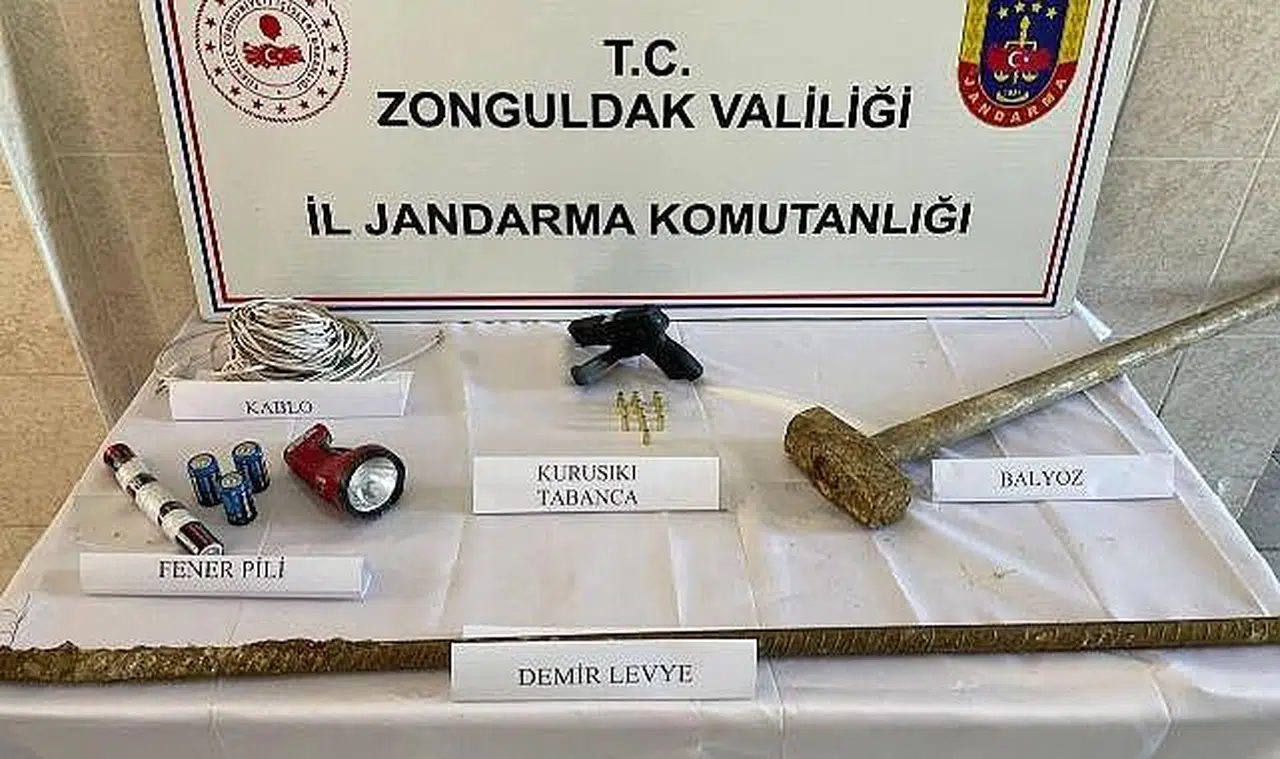 Kaçak kazıya suçüstü!