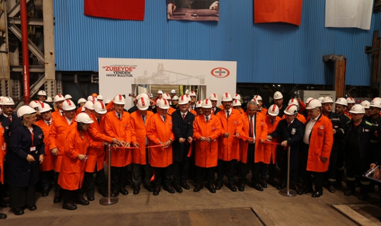Erdemir’in Türk mühendislerinin katkılarıyla inşa ettiği ‘Zübeyde’de ilk üretim gerçekleşti