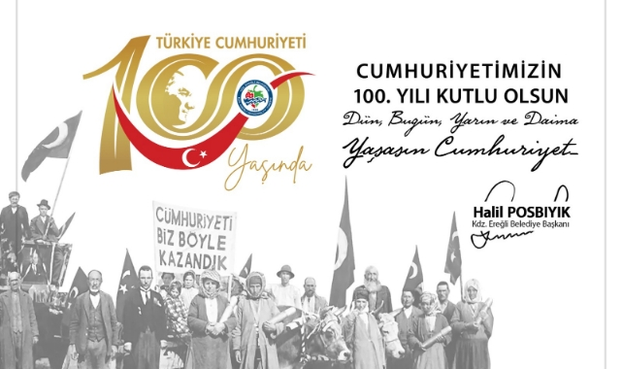 Halil Posbıyık, Cumhuriyetin 100. Yılını kutladı