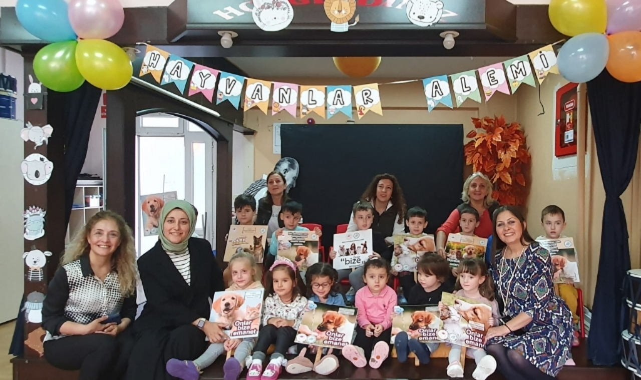Minik öğrencilere dilsiz dostları anlattılar