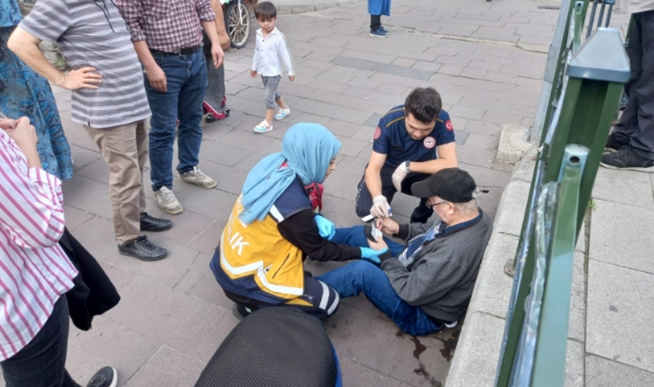 Sara nöbeti geçiren adam ekipleri alarma geçirdi