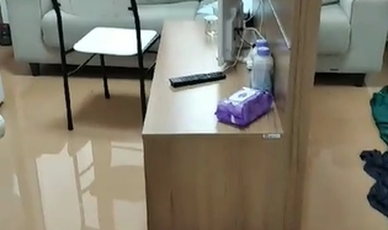 Zonguldak'ta etkili olan sağanak sonrası hastaneyi su bastı