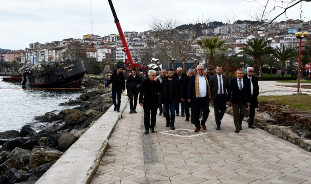 Başkan Posbıyık, Ereğli Sahilinde Çalışmaları Denetledi