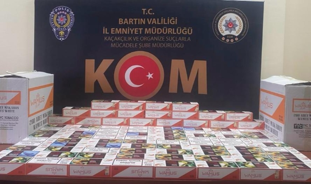 Bartın'da sahte makaron operasyonu!
