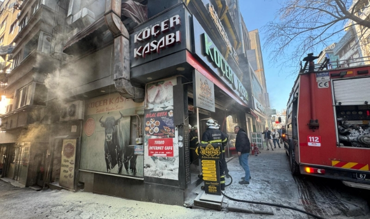 Kasabın bacası tutuştu, büyük panik yaşandı!