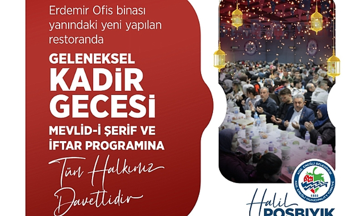 Başkan Posbıyık, Kadir Gecesi Mesajı Yayımladı