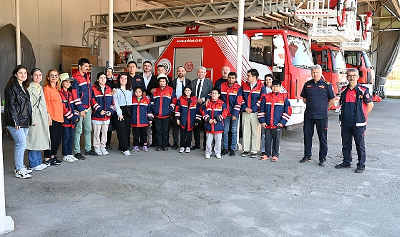 Kdz. Ereğli’deki özel çocuklar, itfaiyeci oldu