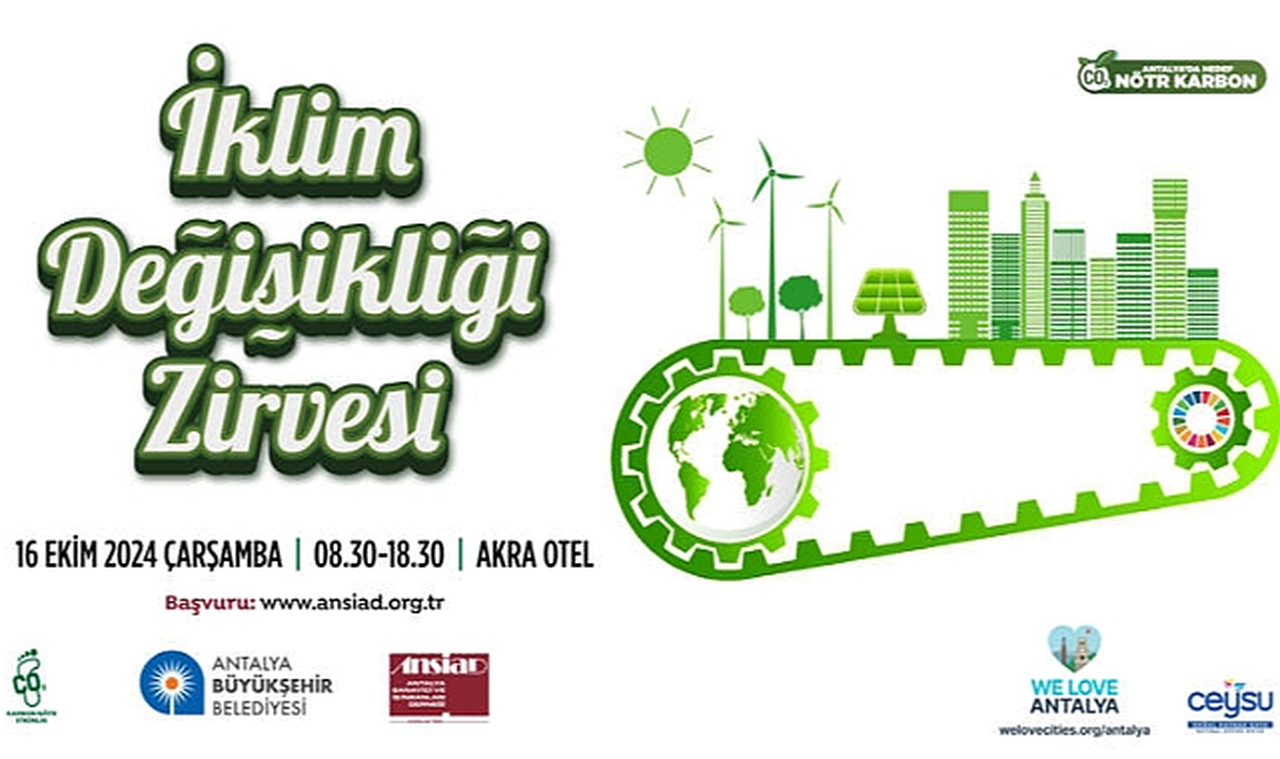 Antalya Büyükşehir Belediyesi İklim Değişikliği Zirvesi düzenliyor