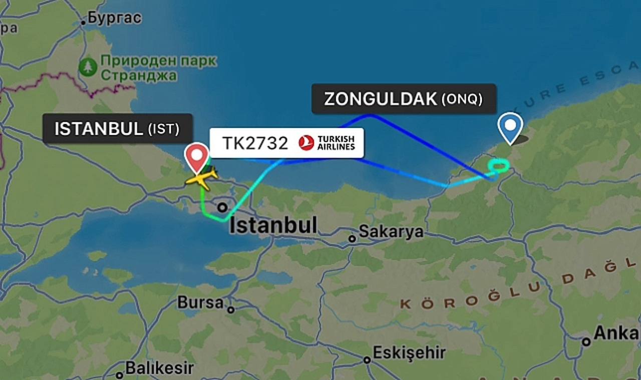 Olumsuz Hava Koşulları Zonguldak Havalimanı’nda Uçuşlara Engel Oldu