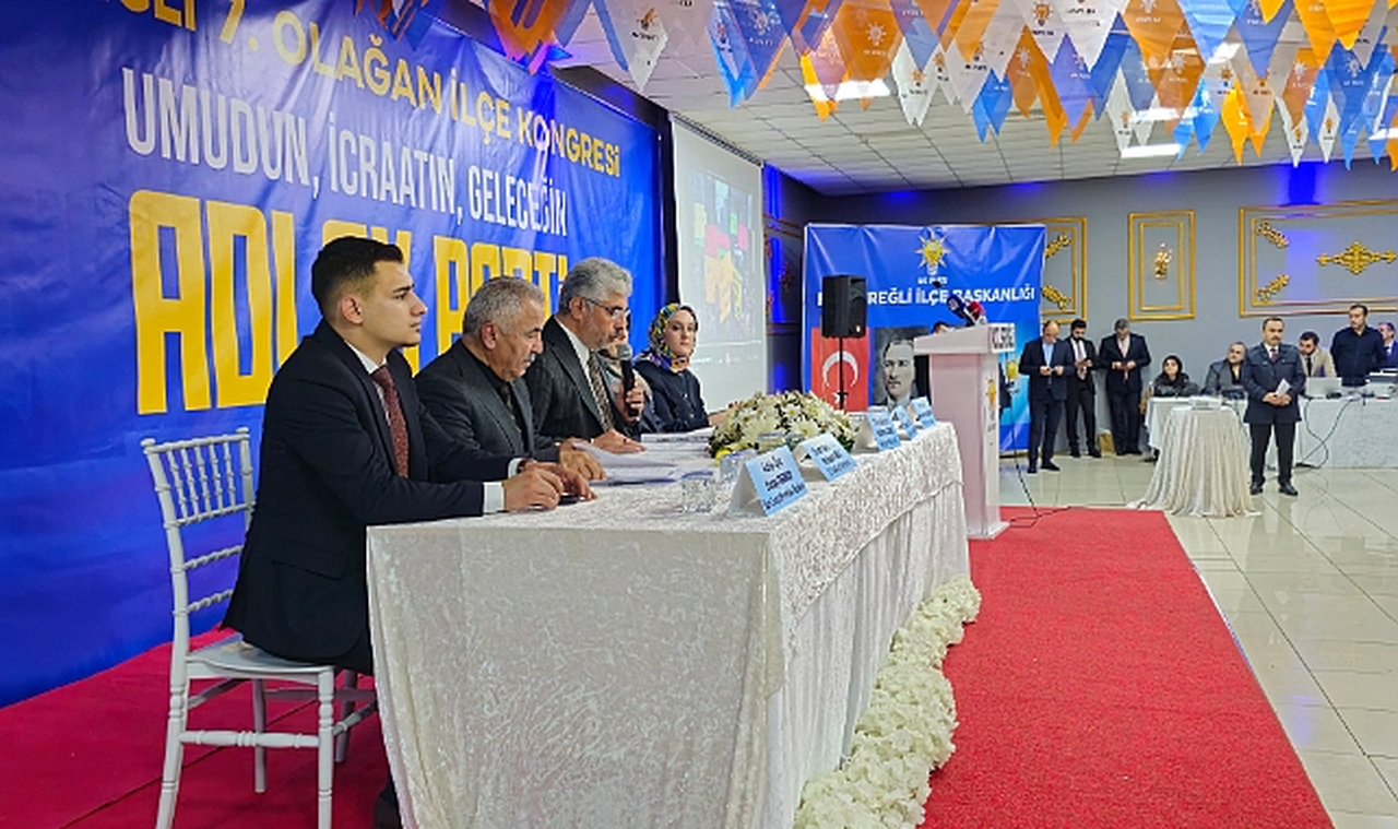Tarım ve Orman Bakanı İbrahim Yumaklı, AK Parti'nin Karadeniz Ereğli kongresinde konuştu