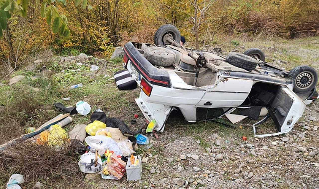 Zonguldak-Ankara karayolunda kaza: Sürücü ve eşi ölümden döndü!