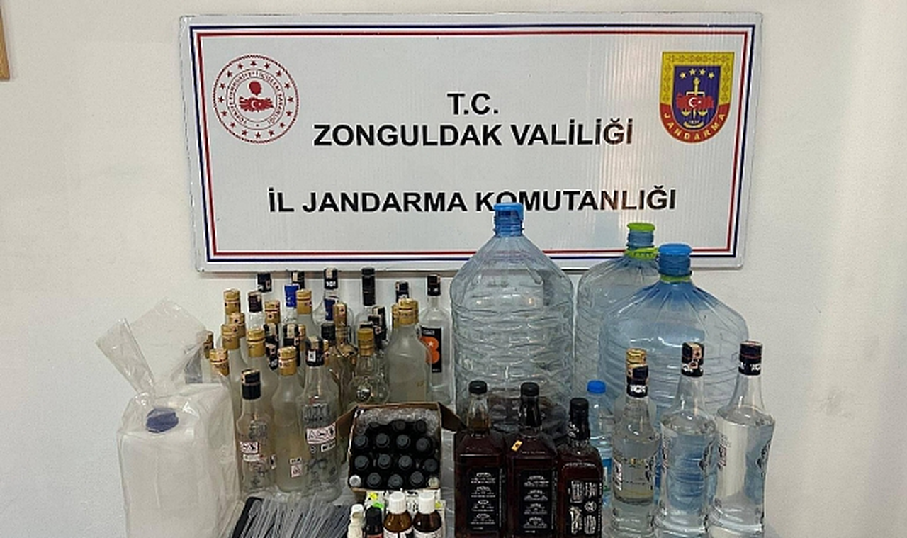 Zonguldak'ta sahte içki operasyonu