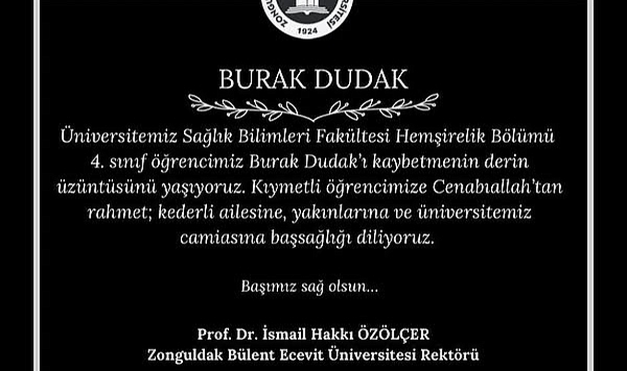 BEUN öğrencisi Burak Dudak hayatını kaybetti!