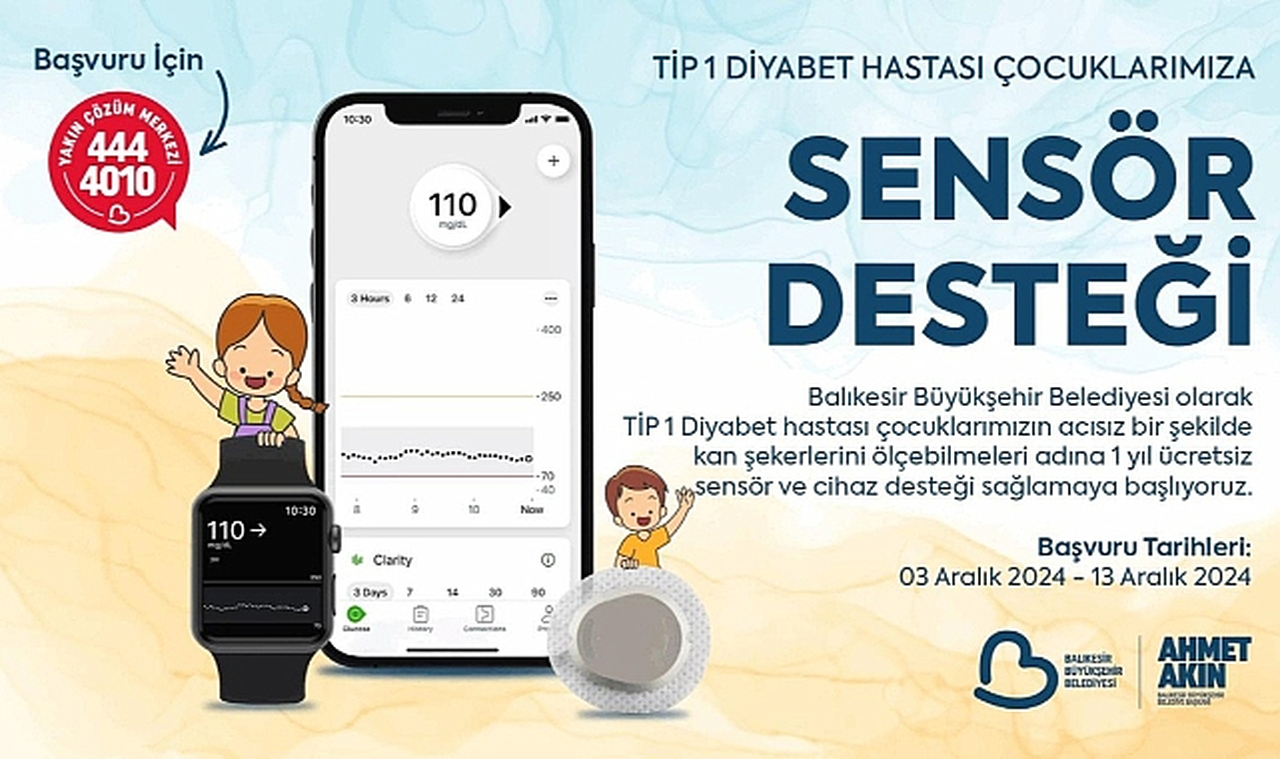Diyabetli Çocuklara Ücretsiz Cihaz Desteği Sağlanacak