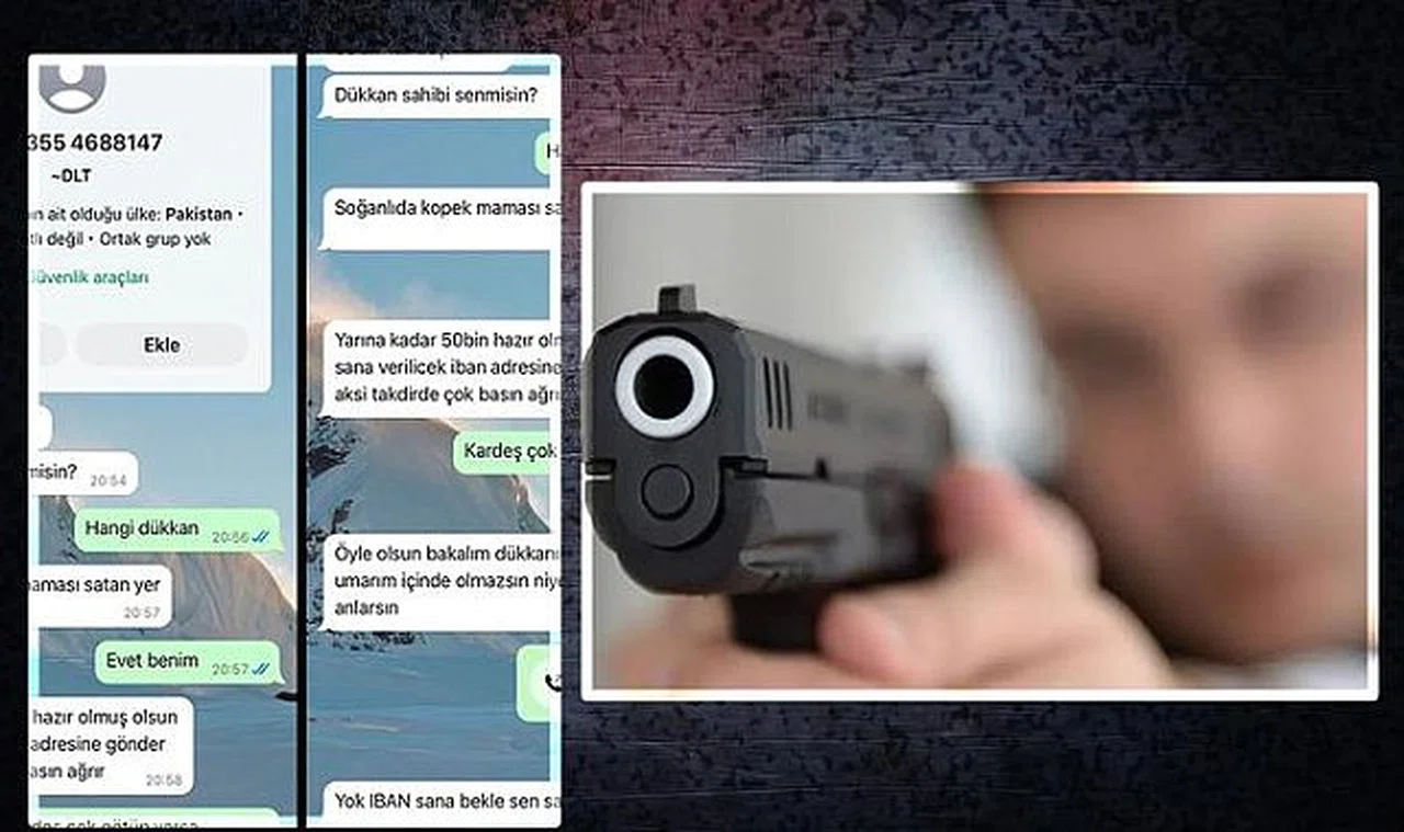 WhatsApp yazışmasını ifşa etti! Haraç çetesi esnafı tehdit etti: Telefon numarasında dikkat çeken detay