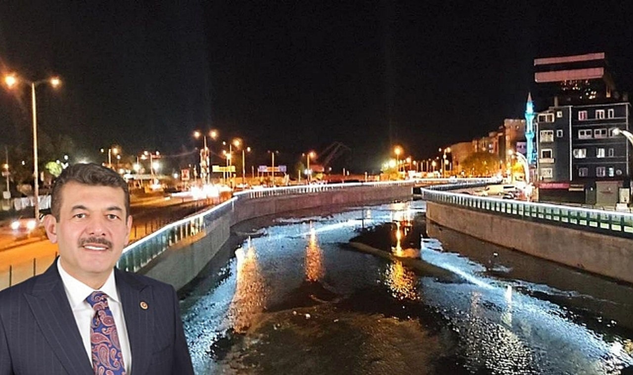 Zonguldak Deresi Gece Aydınlatması Tamamlandı