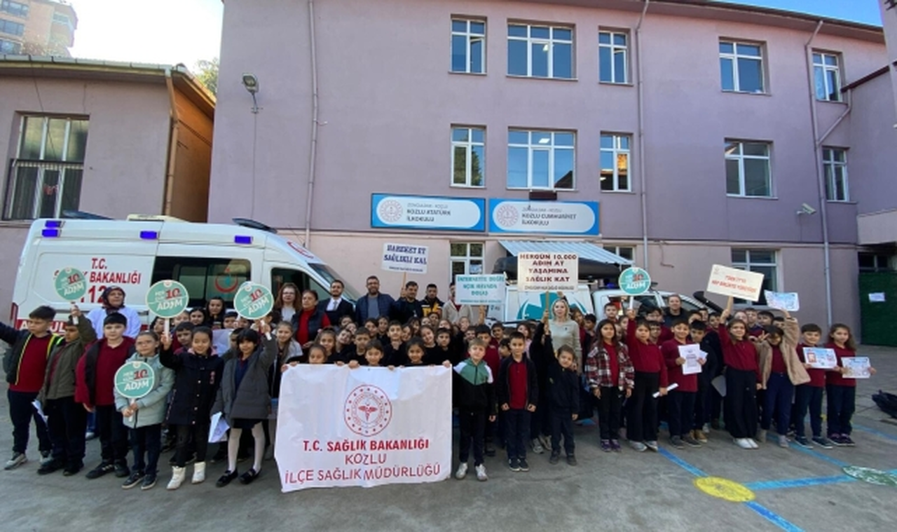 Minik öğrenciler sağlık elçisi oldu