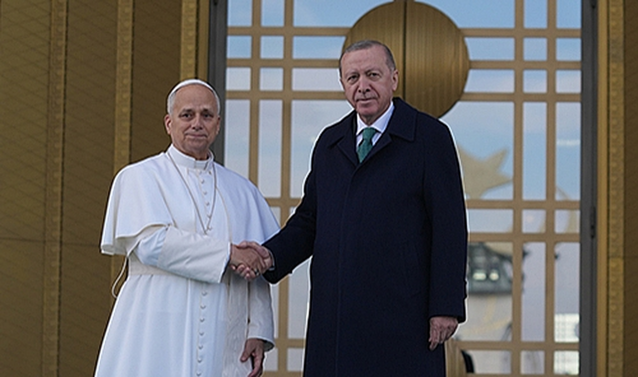 Vatikan Devlet Başkanı Papa 14. Leo Cumhurbaşkanlığı Külliyesinde