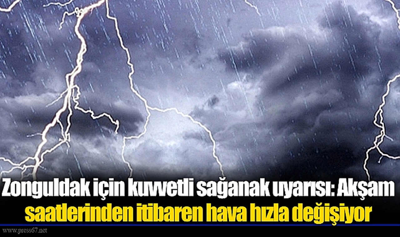 Zonguldak için kuvvetli sağanak uyarısı: Akşam saatlerinden itibaren hava hızla değişiyor