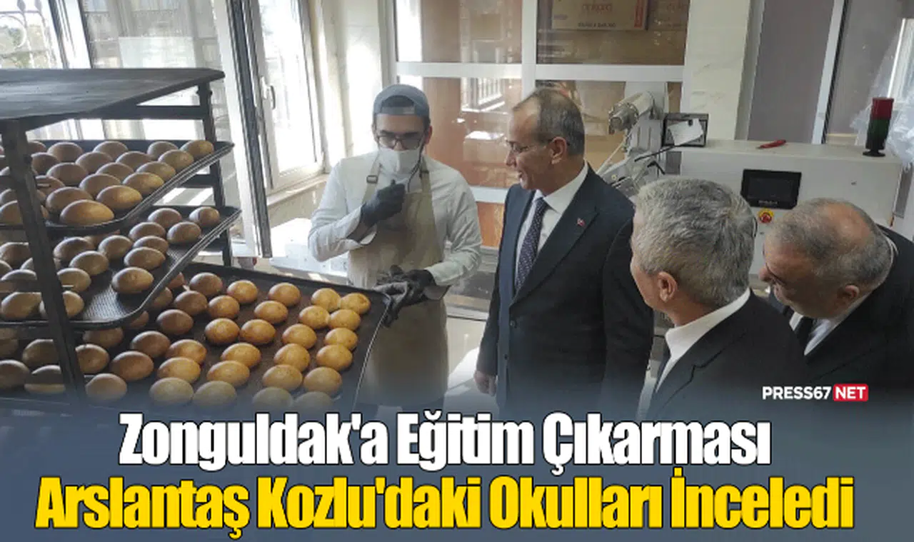 Ankara'dan Zonguldak'a Eğitim Çıkarması: Genel Müdür Arslantaş Kozlu'daki Okulları İnceledi