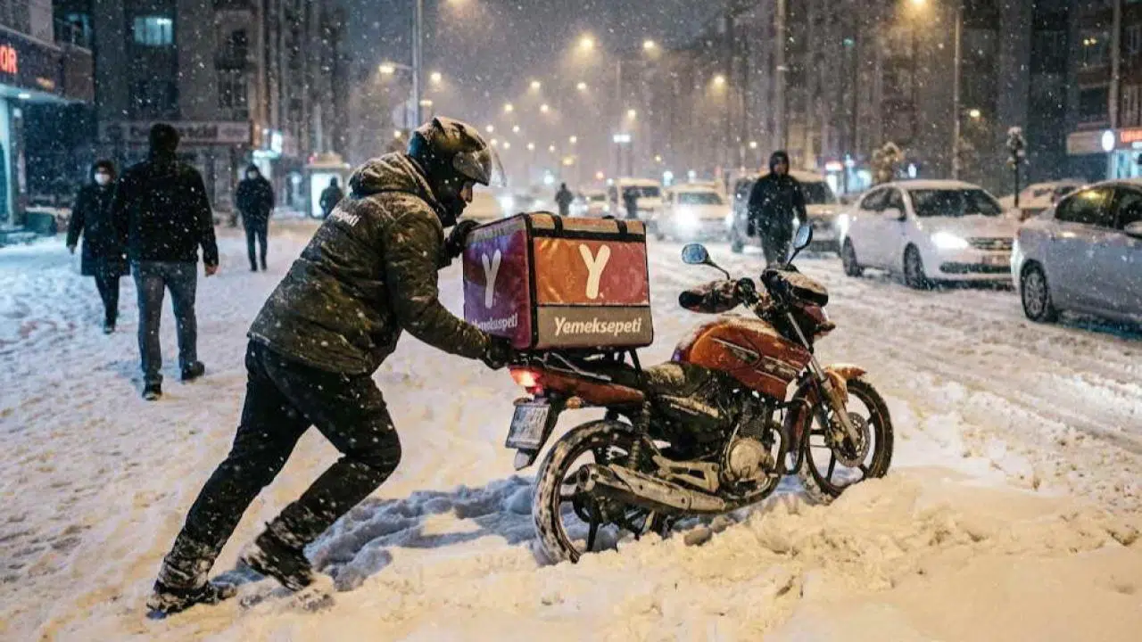 Zonguldak'ta motokuryelere trafiğe çıkış yasağı
