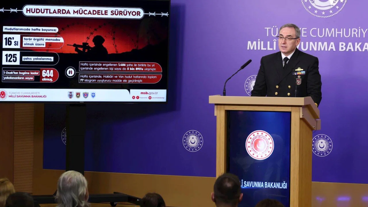 MSB'de son 1 hafta: 5 terörist teslim oldu, hudutlarda 125 kişi yakalandı