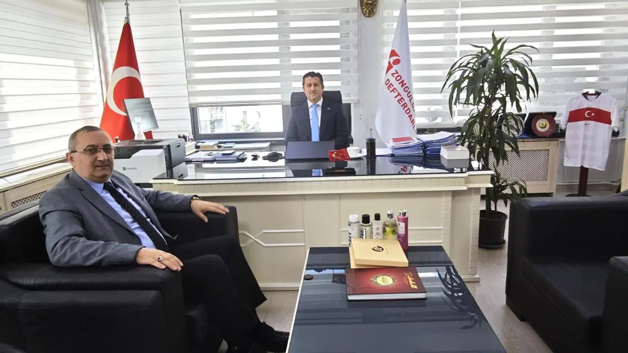 Zonguldak Denetimli Serbestlik Müdürü Aydemir'den Defterdar Serdar'a ziyaret