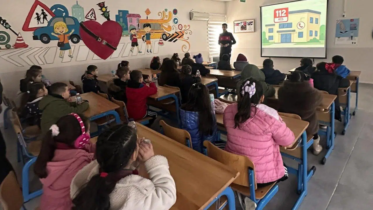 Zonguldak'ta öğrencilere 'Tek Numara 112' bilinci aşılanıyor