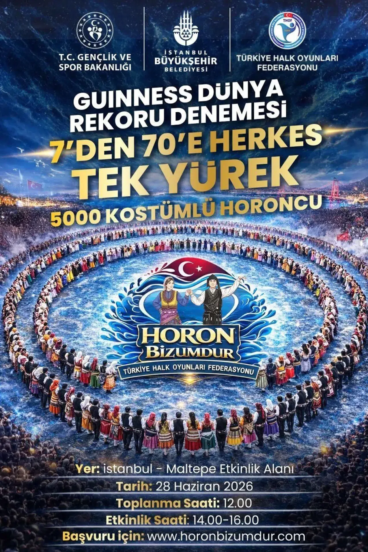 Zonguldak'tan 5 bin kişilik 'Guinnes' rekoruna çağrı