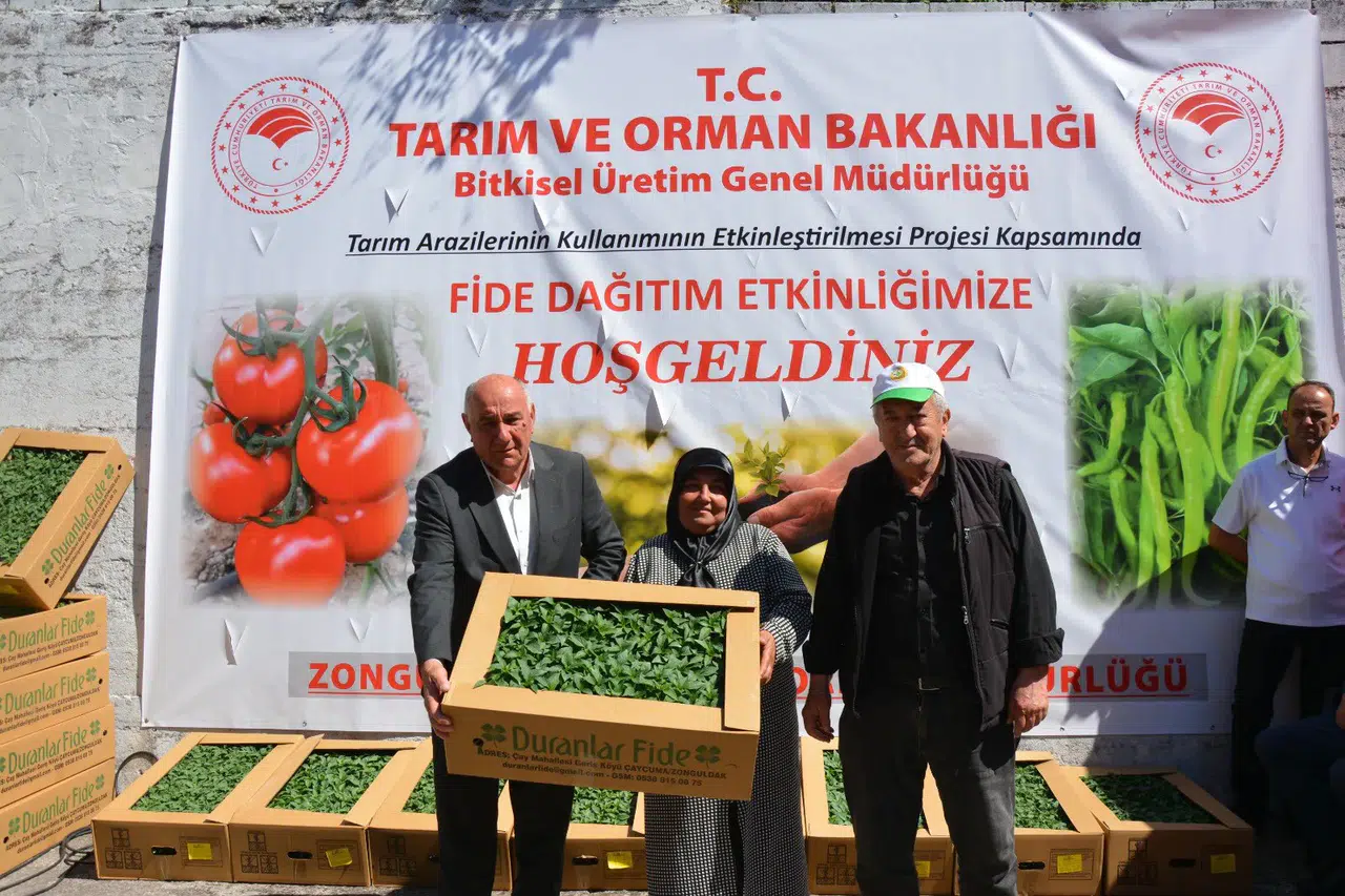 Ereğlili üreticiler yüzde 75 hibeli fidelerle 6,7 milyon liralık hasıla hedefliyor