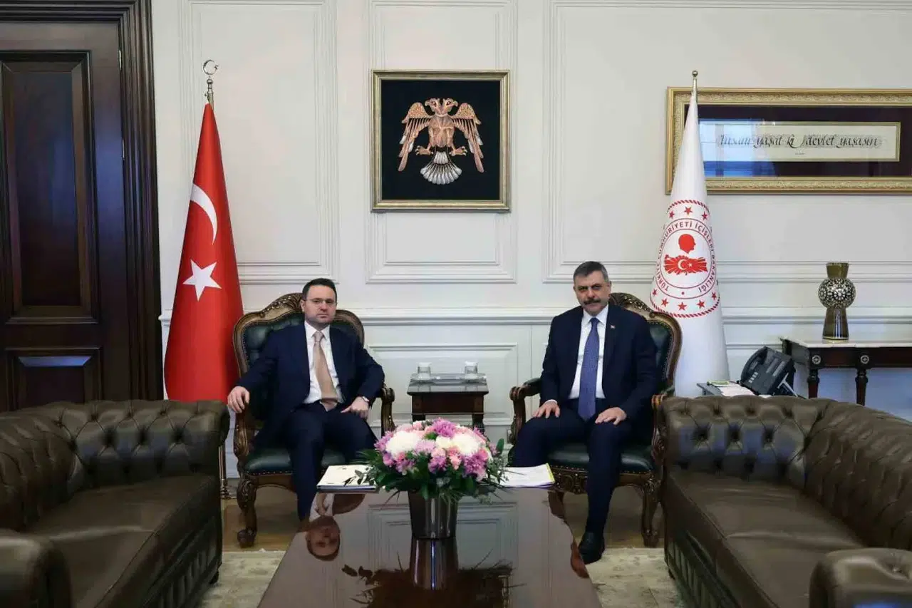 Mustafa Çiftçi ile Akın Gürlek bakanlıkta görüştü