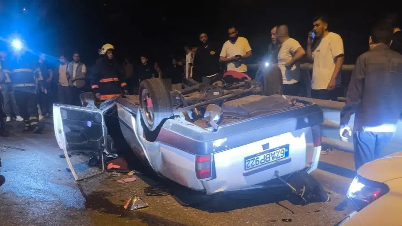 Zonguldak'ta otomobil takla atarak karşı şeride geçti: 1 ağır yaralı