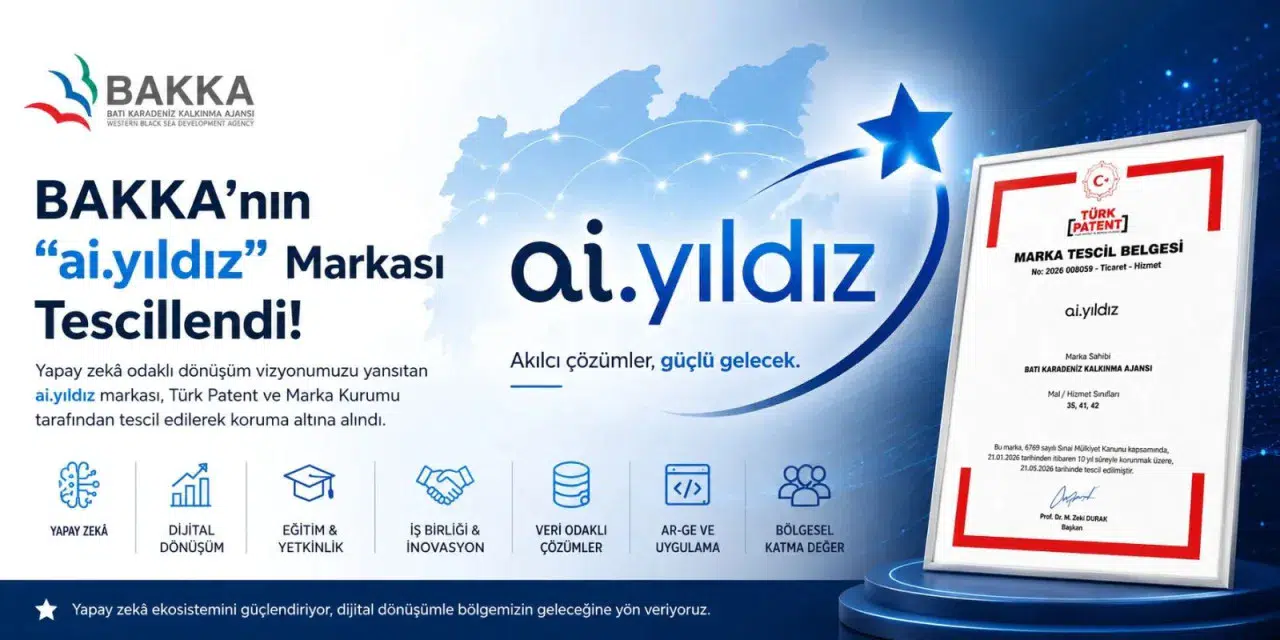BAKKA'nın “ai.yıldız” markası Türk Patent ve Marka Kurumu tarafından tescil edildi